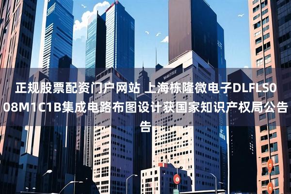 正规股票配资门户网站 上海栋隆微电子DLFLS008M1C1B集成电路布图设计获国家知识产权局公告